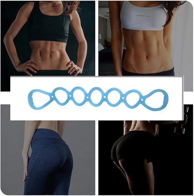 7 Ring Stretch Resistance Exercise Band, BetterJonny Workout Bands Yoga Stretching，Foot, Leg and Arm Exerciser for Home or Fitness Center Workout Walking Exercise-FlexoryFit