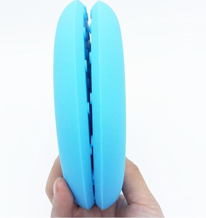 Silicone disc yoga anti-slip mat, fitness sports knee and elbow pads disc mat(Light Blue)-FlexoryFit