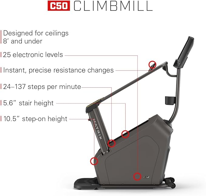 Matrix Fitness C50 Climbmill with XUR Console