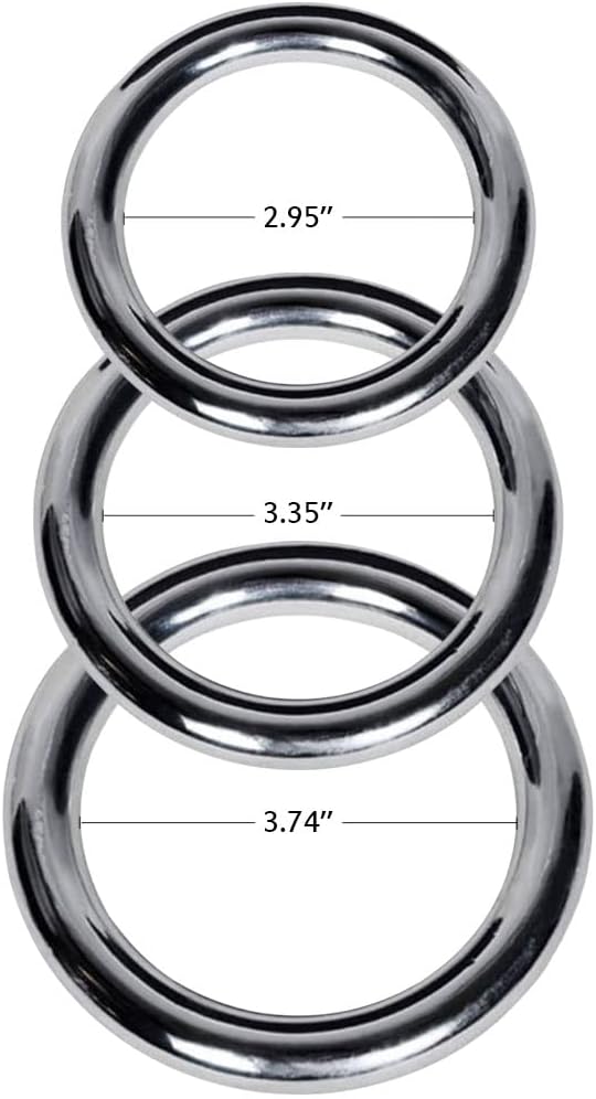 ZooBoo 2pcs Wing Chun Stainless Steel Training Rings (Pair) – Yeung Sau & Sticky Hand Strength Training for Wing Tsun, Siu Lum, and Kung Fu Practitioners-FlexoryFit