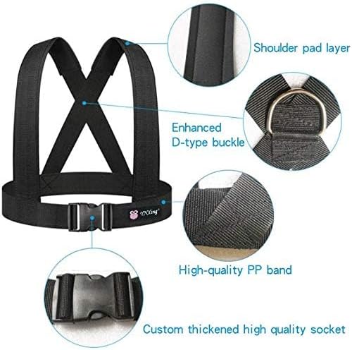YNXing Resistance Training Rope Explosive Force Bounce Physical Training Resistance Rope Improving Speed, Stamina and Strength-FlexoryFit