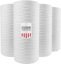 Clear Choice Sediment Water Filter 50 Micron 10 x 4.50" Water Filter Cartridge Replacement 10 inch RO System CW-50, 5599401 AP814, 4-Pk
