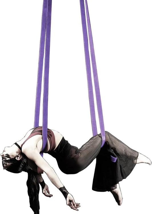 6.6ft 2m Aerial Loops Aerial Straps Ropes Aerial Acrobatics Body Loop Trapeze Circus Apparatuses Equipment Yoga Straps 1 pairs-FlexoryFit