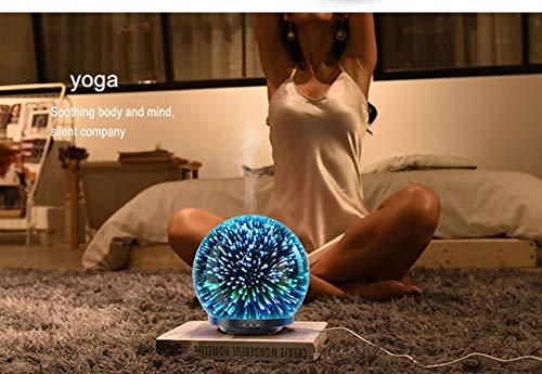 Essential Oil Diffuser Arise 200ml Colorful LED 3d light effect Glass Diffuser – Cool Mist