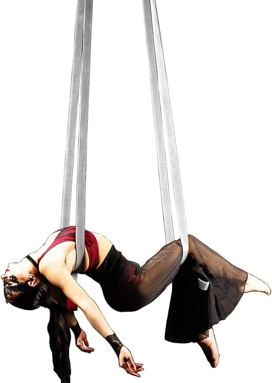 6.6ft 2m Aerial Loops Aerial Straps Ropes Aerial Acrobatics Body Loop Trapeze Circus Apparatuses Equipment Yoga Straps 1 pairs-FlexoryFit
