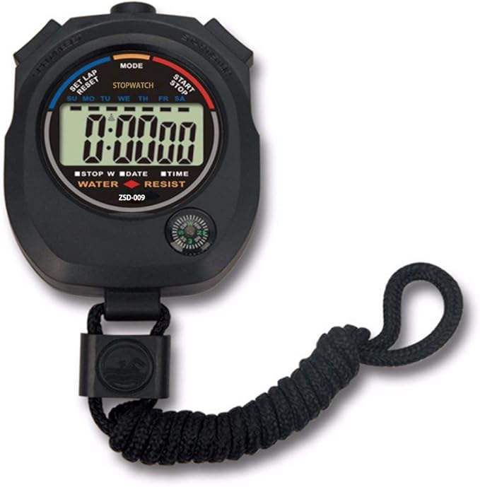 12 pack Multi-function Electronic Digital Sport Stopwatch Timer, Large Display with Date Time and Alarm Function,suitable for Sports Coaches Fitness Coaches and Referees-FlexoryFit
