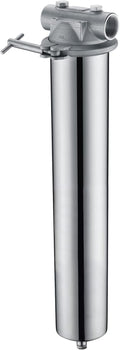 Amwater 304 Stainless Steel Filter Housing for Filter Cartridge, Water Filter Housing for Whole House Water Purification of Stainless Steel 304 (20" C Housing-1 NPT)