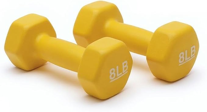 Amazon Basics Neoprene Dumbbell Hand Weights for Exercise and Muscle Toning-FlexoryFit