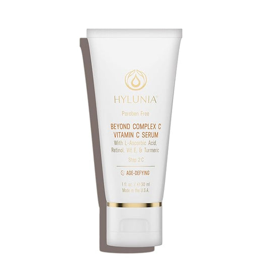 Hylunia Beyond Complex C Vitamin C Serum, 1.0 fl oz - Hydrating, Anti-Aging, Brightening & Nourishing with Hyaluronic Acid - Vegan, Clean & Cruelty-Free Skincare for Radiant Skin-FlexoryFit