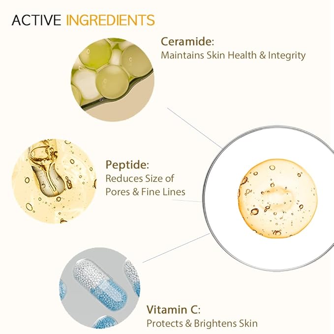 #OOTD Ceramide Brightening Sheet Mask For Face, Moisturizing, Anti Aging Ceramide, Peptide, Vitamin C, EVE Vegan 10EA-FlexoryFit