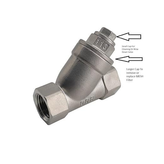3/4" Y Strainer Stainless Steel 316 800 PSI WOG 20 Mesh