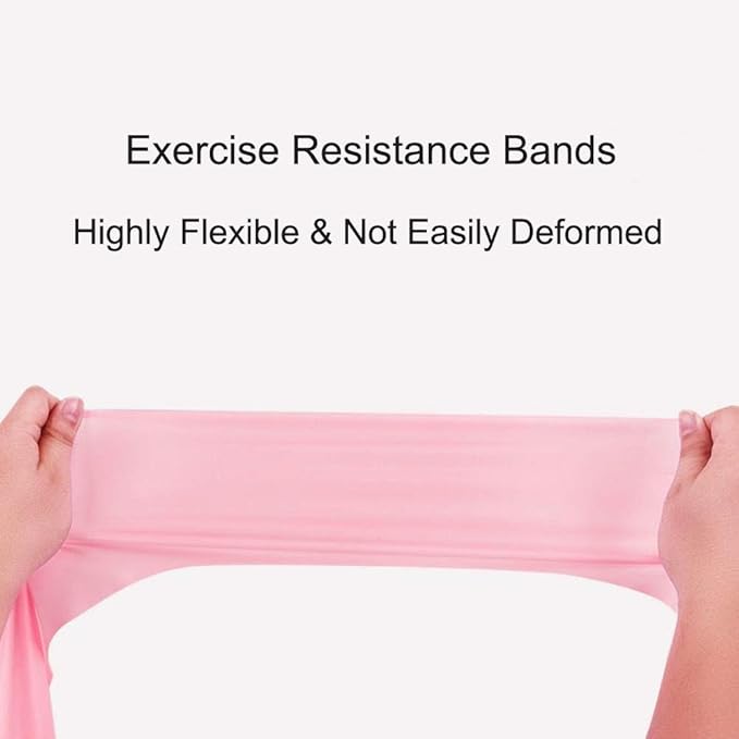 Resistance Bands, Elastic Exercise Bands for Working Out, Physical Therapy, Recovery, Yoga, Pilates, Strength Training-FlexoryFit