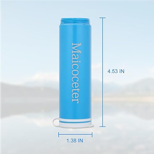 Membrance Replacement (4 Pack) for Water Filter Straw, Portable Replacement Filter for Camping, Hiking & Emergency Preparedness