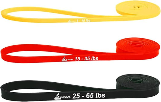 LEZER Resistance Bands - Pull Up Bands for Home Gym Fitness, Stretching, Physical Therapy & Training - Includes Instruction-FlexoryFit