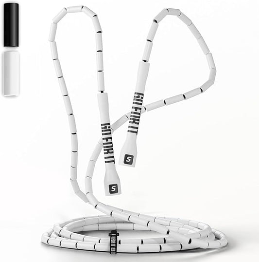 Sportbit Elite Beaded Jump Rope - Adjustable Speed Rope for Fitness, CrossFit, Boxing - Tangle-Free, Lightweight-FlexoryFit