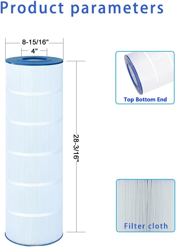 Pool Filter Compatible with Hayward C1750, CX1750RE, PA175, Ultral-B4, Unicel C-8417, Filbur FC-1294, Sta-Rite PXC175, C1900RE, 817-0175P, 175 sq. ft Cartridge