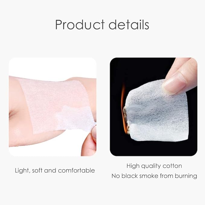 1000 PCS Thin Makeup Facial Cotton Pads, Square Makeup Remover Cotton Pads, Facial Eye Lip Nail Polish Makeup Remover, Non-Woven Cotton, Lint Free-FlexoryFit