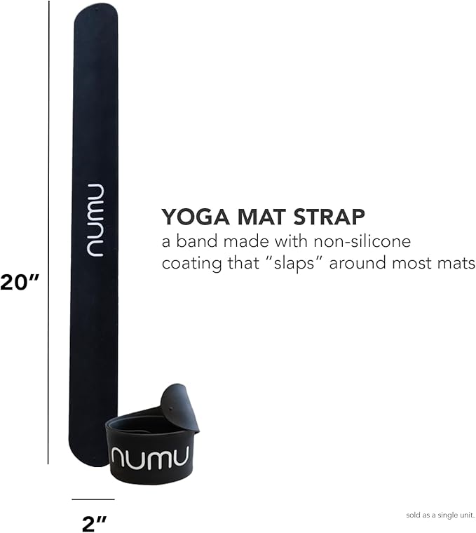 Numu Yoga Mat Strap Slap Band - Easy Snap On to Keep Exercise Mat Tightly Rolled and Secured for Yoga Mat Storage and Travel-FlexoryFit