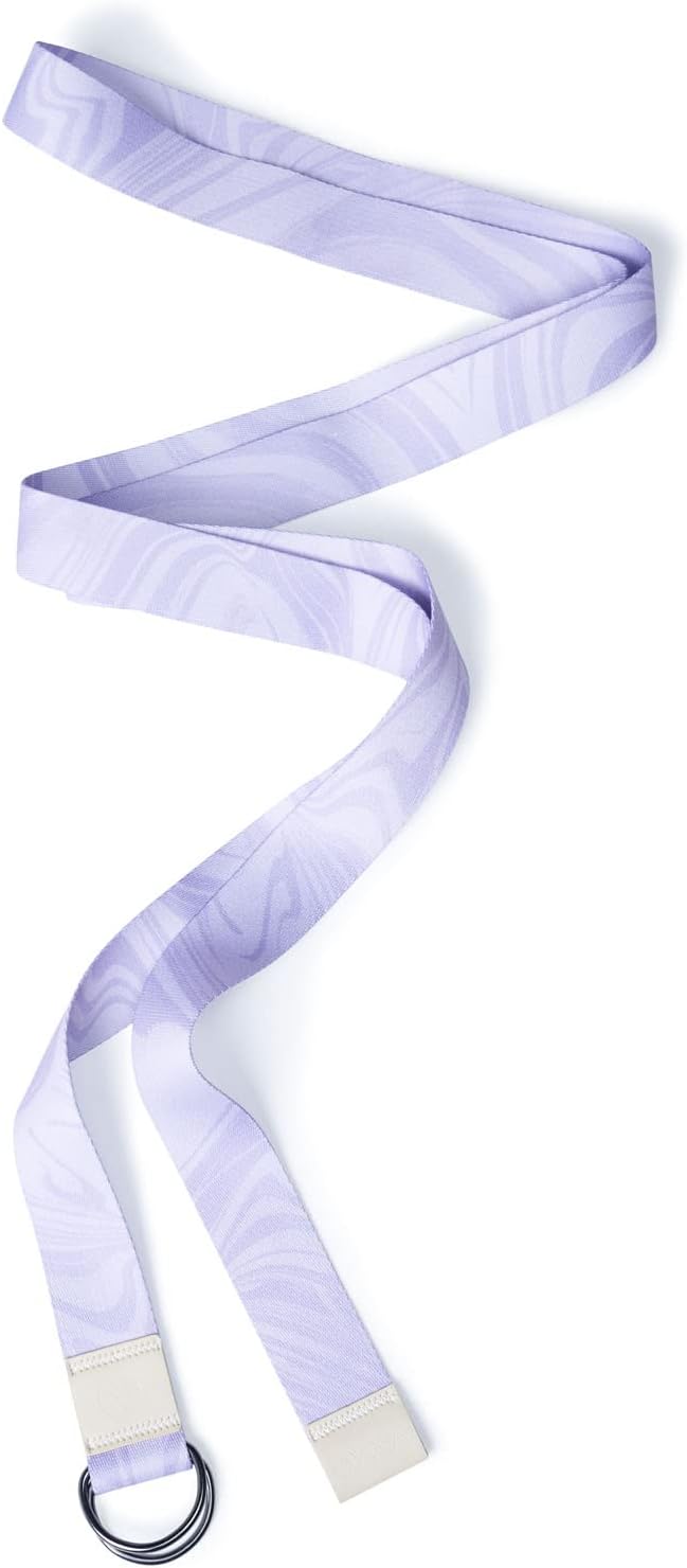 yogadesignlab YOGA DESIGN LAB | The Yoga Strap | Luxurious, Extra Long, Super Soft, Eco Printed | Studio Quality, Adjustable | Safely Stretch Further and Hold Longer | 8 ft Long-FlexoryFit