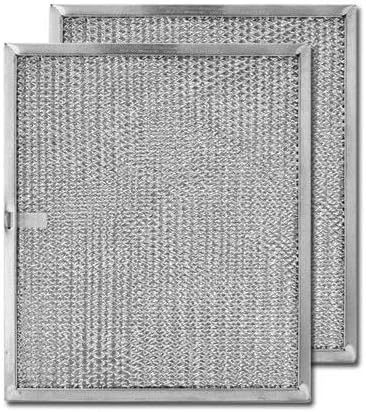 Filter Everything Replacement WHIRLPOOL 4342003 Compatible Replacement Aluminum Filters - 9-7/8 x 11-11/16 x 5/16 PTLS (2-Pack)