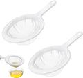 2PCS Ultra Fine Strainer for Liquids, 100/200 Nylon Fine Mesh Juicer Strainer for Pulp, Essential Kitchen Juice Strainers for Milk Juice Wine Cheese Whey Grease Coffee, Suitable for 5 Inch Filter
