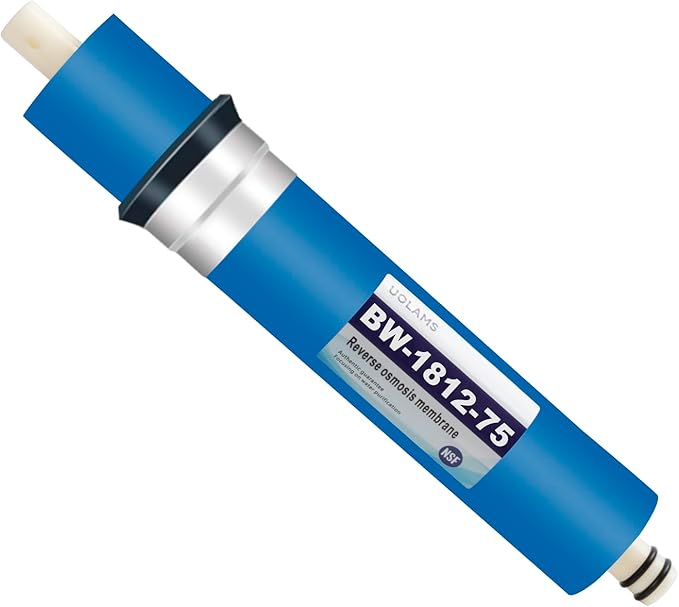 Reverse Osmosis Membrane 75 GPD 11.75"x1.75" RO Membrane Water Filter Replacement Fits Standard for Under Sink RO Drinking Water Filter Filtration Purifier System 1 Pack