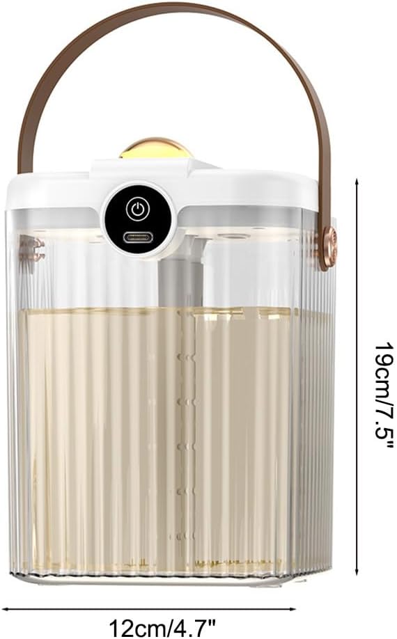 Mini Humidifier with Night Light, 2L Dual Channels Mist Humidifier, Top Fill Desktop Humidifier for Bedroom Office Car