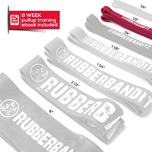 Rubberbanditz Pull Up Assist Resistance Bands Heavy Duty Loop Exercise Workout Bands for Powerlifting, Mobility, and Stretching-FlexoryFit