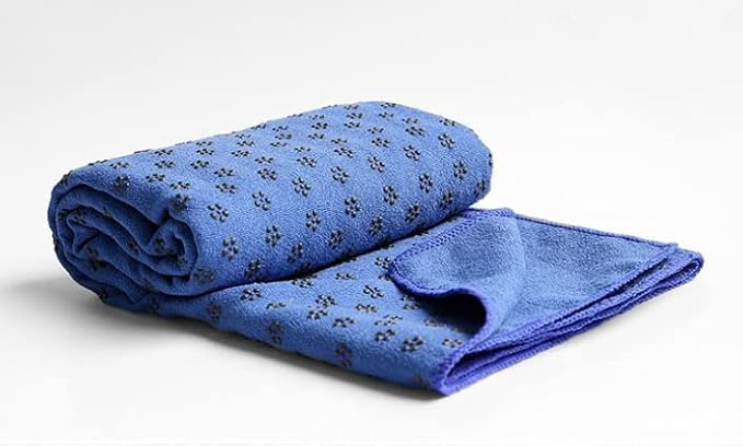 IBL-Yoga Towel, Hot Yoga Mat Towel - Sweat Absorbing Non-Slip for Hot Yoga, Pilates and Workout, 24x72 inches with Grip-FlexoryFit