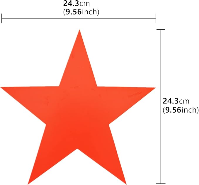 12pcs Colorful Star Arrow Spot Marker Non-Slip Directional Carpet Marker for Training Agility, Kids Classroom Activity, Gym, Sport, Home (Star)-FlexoryFit