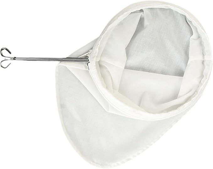 Reusable Coffee Tea Filter Cloth Fine Mesh Cotton Fabric Zipper Closure Tea Filter Sock for Milk Tea Lovers