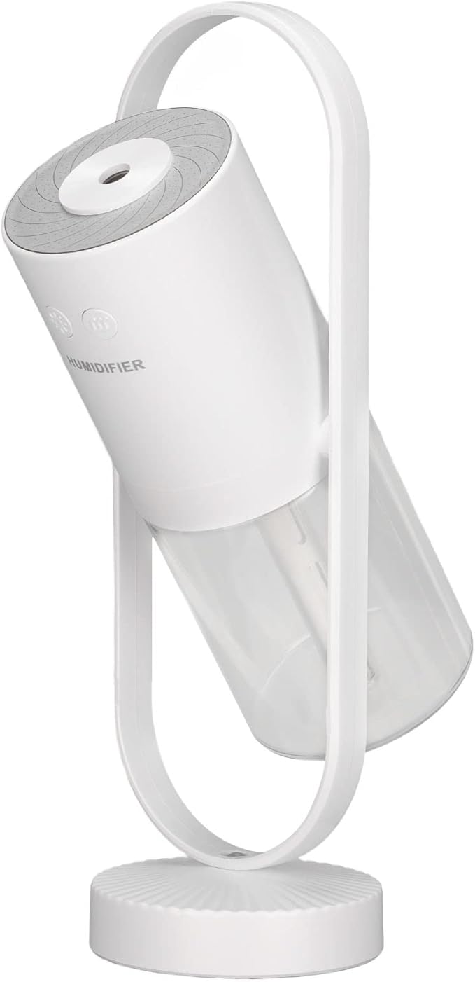 Cool Mist Humidifier, Rotation Humidifiers 40ML an Hour 200ml Portable Mini Humidifier 3.5W USB Mute Colorful LED Night Light USB Air Humidifier for Home, Office