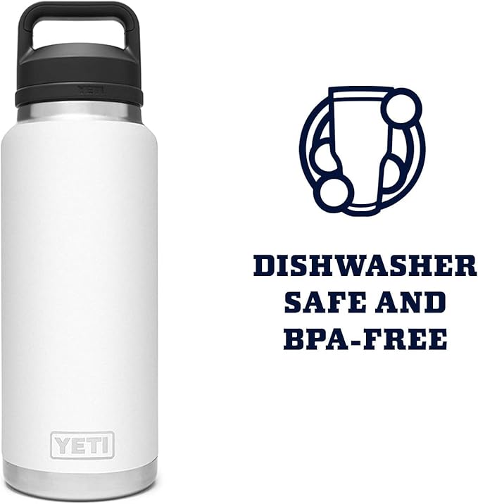 YETI Rambler 36 oz Bottle, Vacuum Insulated, Leakproof, Stainless Steel with Chug Cap