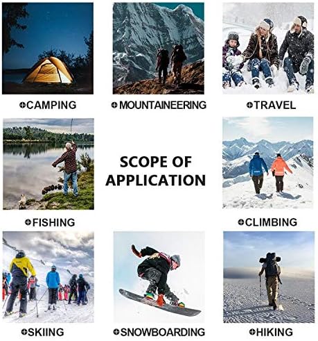 Toomett Men's hiking Snow Pants Skiing Winter Insulated Fleece lined Outdoor Water Repellent camping,walking,fishing-FlexoryFit