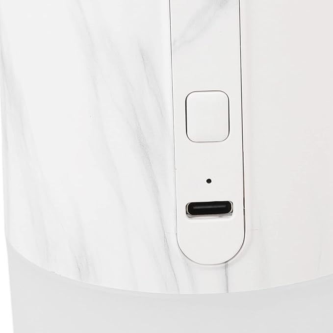 Portable Mist Humidifier, 300ml Capacity Personal Air Humidifier with Timing Function, Jellyfish Shaped Spray Mist, Mobile Using Office Humidifier with Colorful Night Light for Cars,(Marble Color)