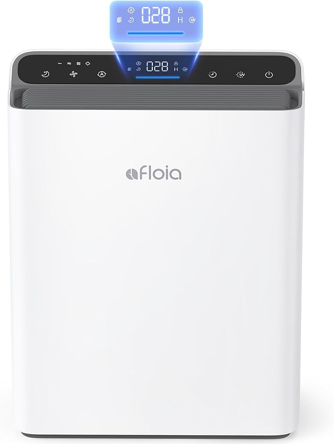 Air Purifier for Home Large Room Bedroom Up to 2000Ft² with PM2.5 Display Air Quality Sensor&Smart Auto Mode, 3-Stage Filter Cleaner Odor Eliminator, Remove Pet Dander Pollen Allergy Dust Mold Smoke