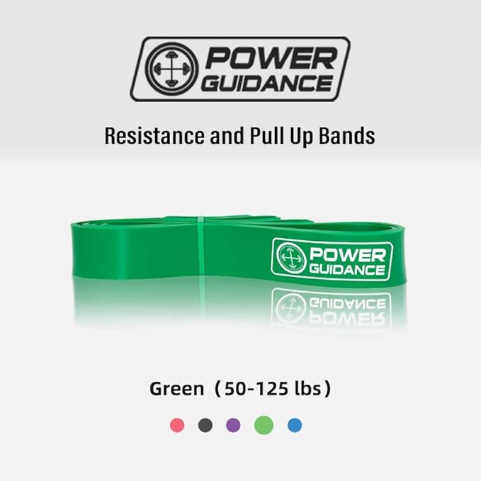 POWER GUIDANCE Pull Up Assist Bands - Stretch Resistance Band - Mobility Band - Powerlifting Bands - by Perfect for Body Stretching, Powerlifting, Resistance Training-FlexoryFit