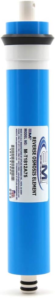 APPLIED MEMBRANES INC. 75 GPD Reverse Osmosis Membrane | RO Membrane Water Filter Replacement for Reverse Osmosis Water Filtration System | 1.8” x 12” Universal Compatibility | Made in USA