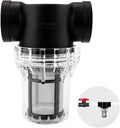 Water Pump Strainer Inline Mesh Strainer 1 inch Garden Hose Sediment Filter High Pipeline Filter for RV,Outdoor Gardening,Pressure Washer（80 Mesh）