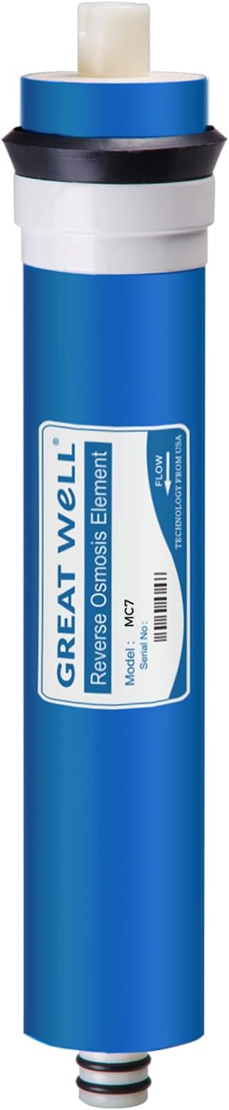 iSpring Greatwell Reverse Osmosis Membrane 75 GPD 11.75” X 1.75”, Replacement Fits Standard Under Sink RO Drinking Water Filtration System, MC7