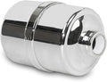 Crystal Quest Shower Filter without Shower Head - Chrome - Advanced Multi Stage Filtration for Cleaner Water - Removes Chlorine, Heavy Metals - Promotes Healthier Skin, Softer Hair - Long-Lasting