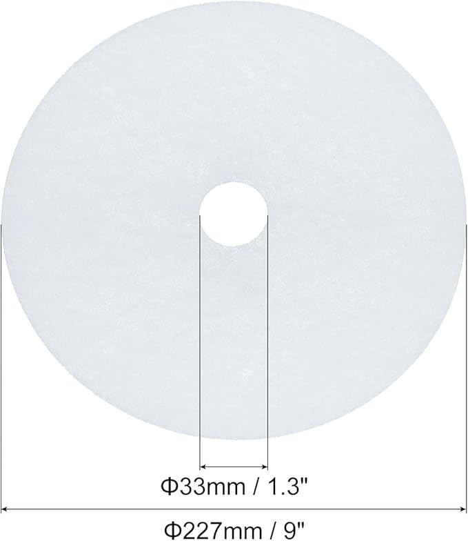 MECCANIXITY Universal Cloth Dryer Exhaust Filter, Cotton 227x33mm White for Clothes Dryer Filter Replacement Pack of 10