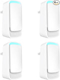 Plug In Air Ionizers - Negative Ion Technology Air Purifier - Quiet Operation Air Freshener for Home, Bedroom, Office, Garage Room - Portable Air Purifiers Odor,Pets Smell - Air Cleaner White (4 Pack）