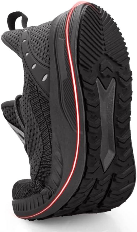 Feethit Mens Slip On Walking Shoes Blade Tennis Shoes Non Slip Running Shoes Lightweight Workout Shoes Breathable Mesh Fashion Sneakers