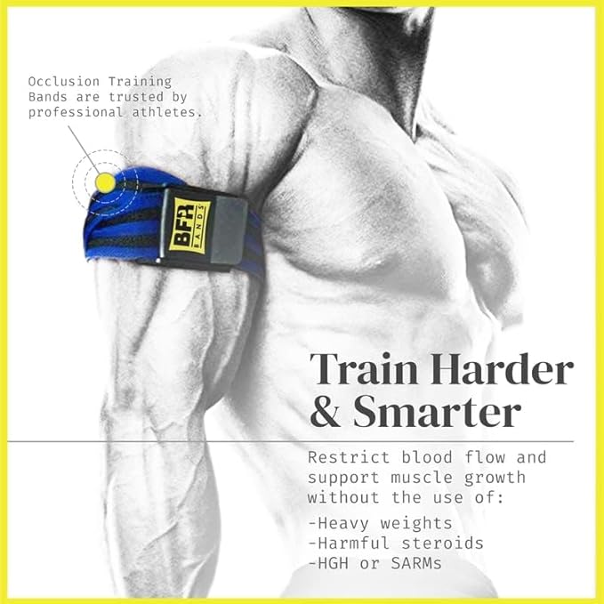 Bands Blood Flow Restriction Bands for Arms Legs & Glutes Extra Wide 2" Straps for Occlusion Training Quick-Release Elastic Strap Ideal for Muscle Growth Without Heavy Weights-FlexoryFit