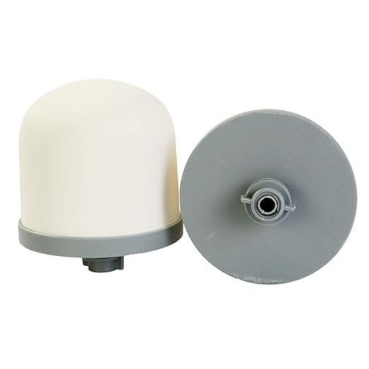 Huining Ceramic Dome Water Filter with Coconut Shell Activated Carbon, for Water Pre-Filtration Unit Filter Media Replacement 0.15 to 0.5 Micron Household Water Bucket Filtration System Water Pitcher