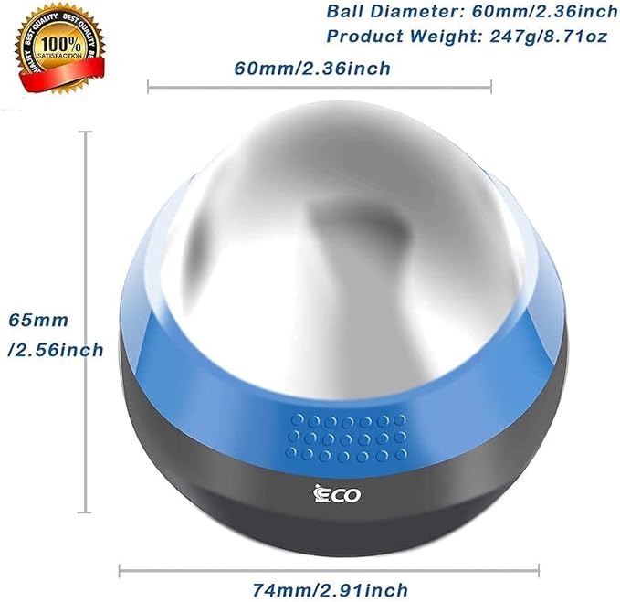 iECO Cryosphere Cold Massage Roller Ball - Massage Ball for Cold & Heat Relief, Myofascial Release, Trigger Point Therapy, Muscle Knots - Deep Tissue Ice Massager-FlexoryFit