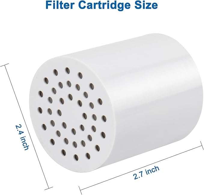 NearMoon 15 - Stage Replacement Cartridge Universal High Output Shower Filter with VC, Reduce Hard Water, Heavy Metal Impurity, Improve Skin & Hair, Fit Any Similar Filter (1 pack)