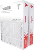 AIRx Filters 20x25x5 MERV 13 HVAC AC Furnace Air Filter Replacement for Bryant Carrier FILXXCAR0020 CARF8250602, Health 2-Pack, Made in the USA