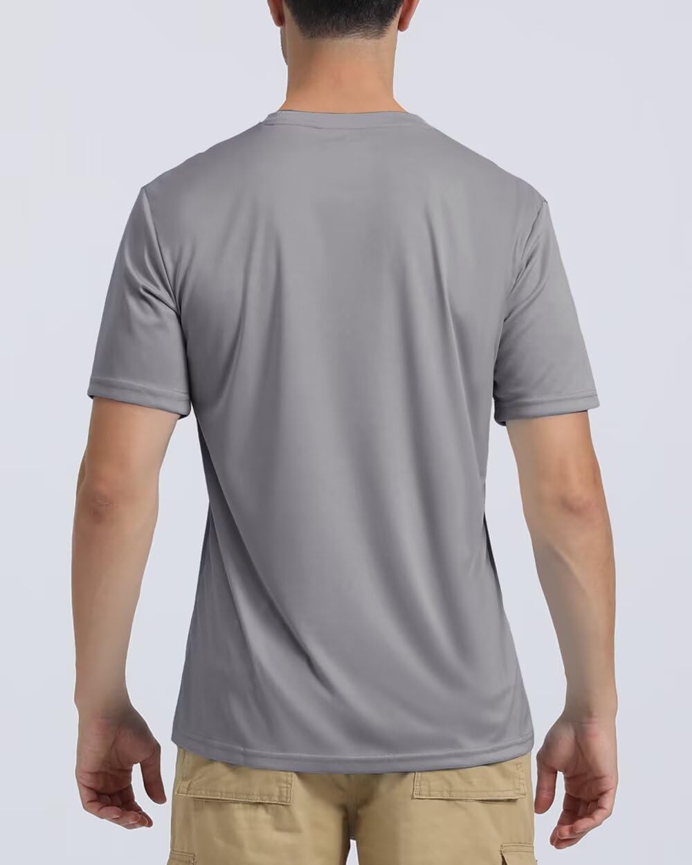 Boladeci Men's Swim Shirt Short Sleeve UPF 50+ Sun Protection SPF UV Moisture Wicking Lightweight Quick Dry Rash Guard